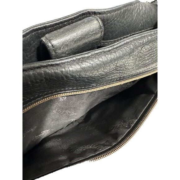 Fossil Purse Women’s Black Leather Pebble Cross-body Shoulder Bag Key Y2K VTG - Picture 7 of 16